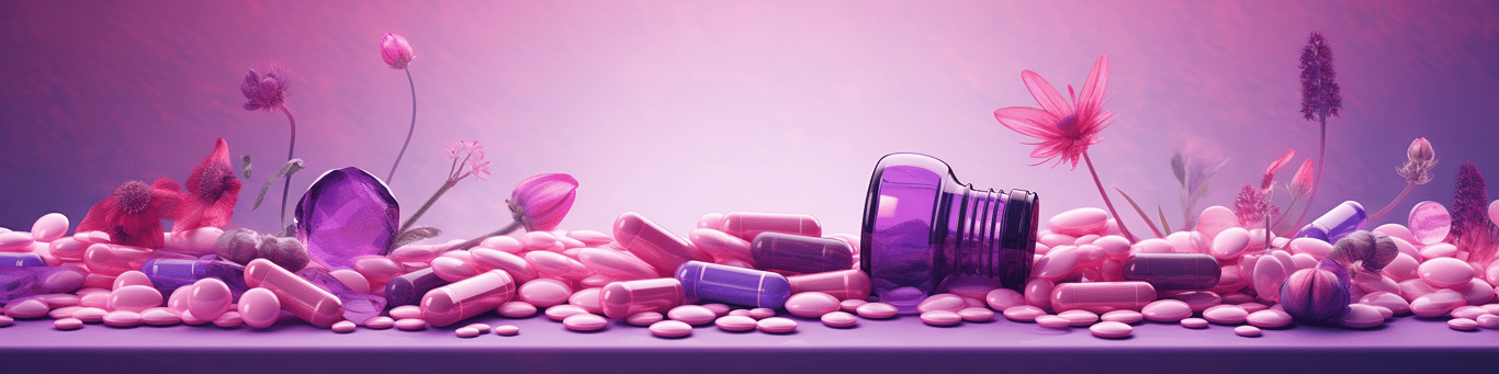 image of different drug pills on a surface