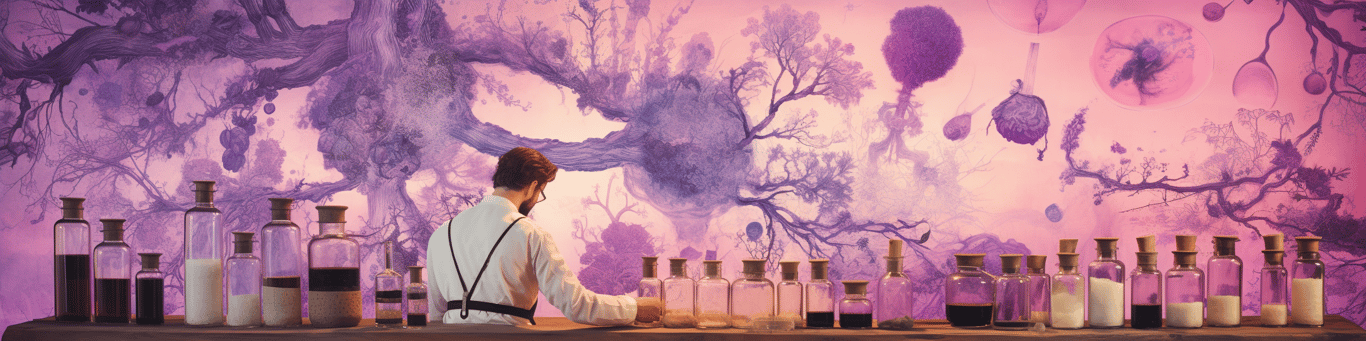 image of a doctor in a lab doing drug, clinical research