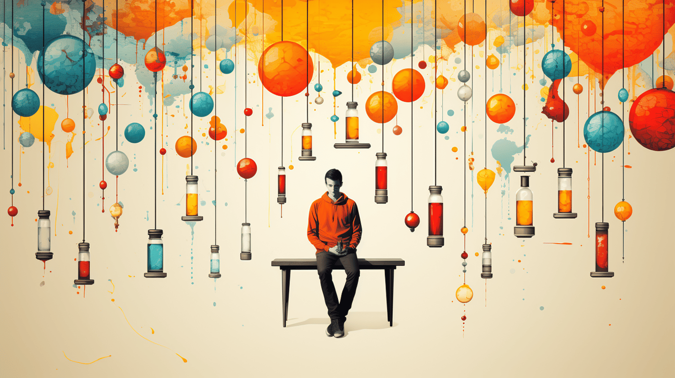 abstract image of a patient experiencing side effect