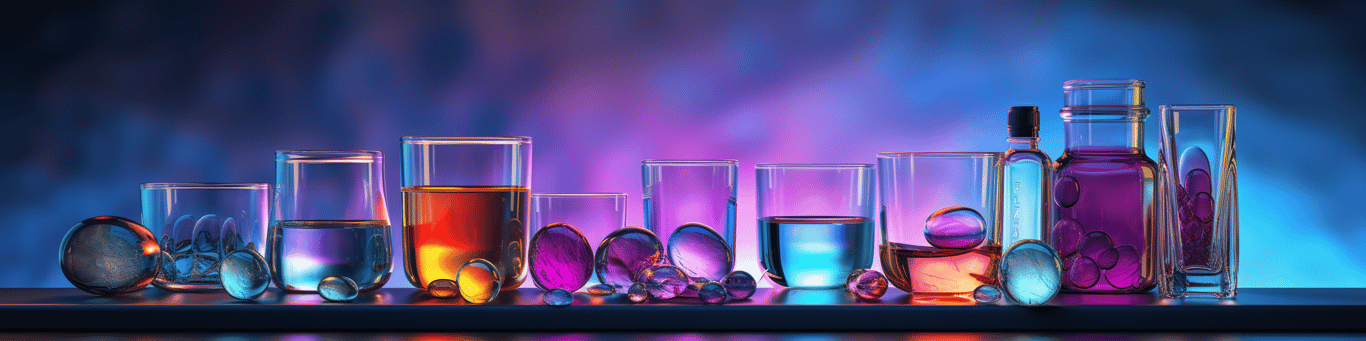 image of drug pills surrounding a glass of water symbolizing drug consumption