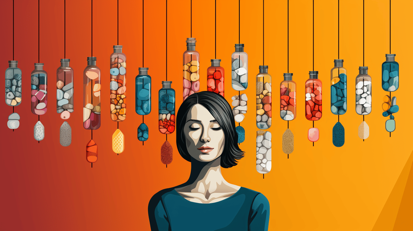 abstract image of a patient experiencing side effect