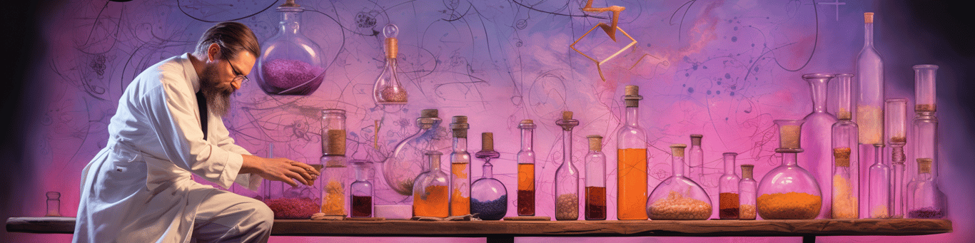 image of a doctor in a lab doing drug, clinical research