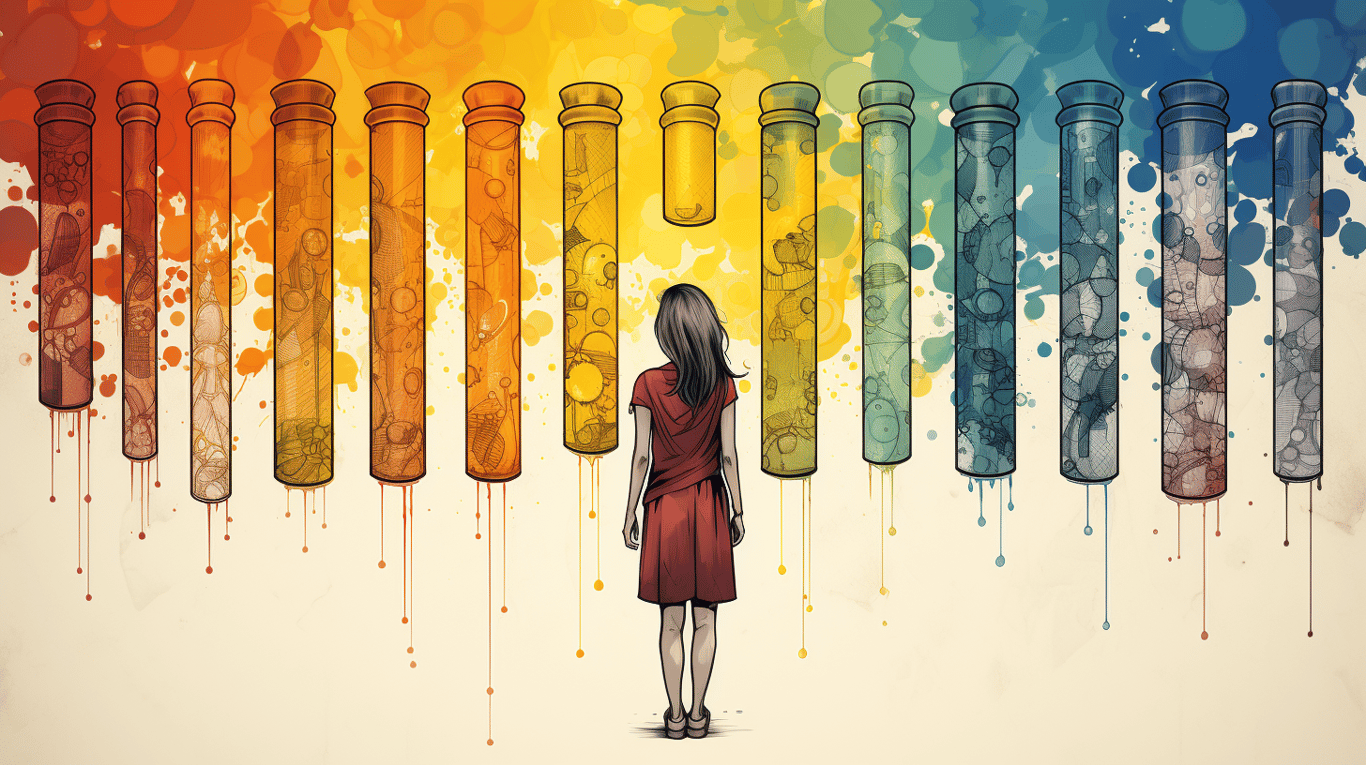 abstract image of a patient experiencing side effect