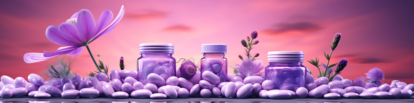 image of different drug pills on a surface