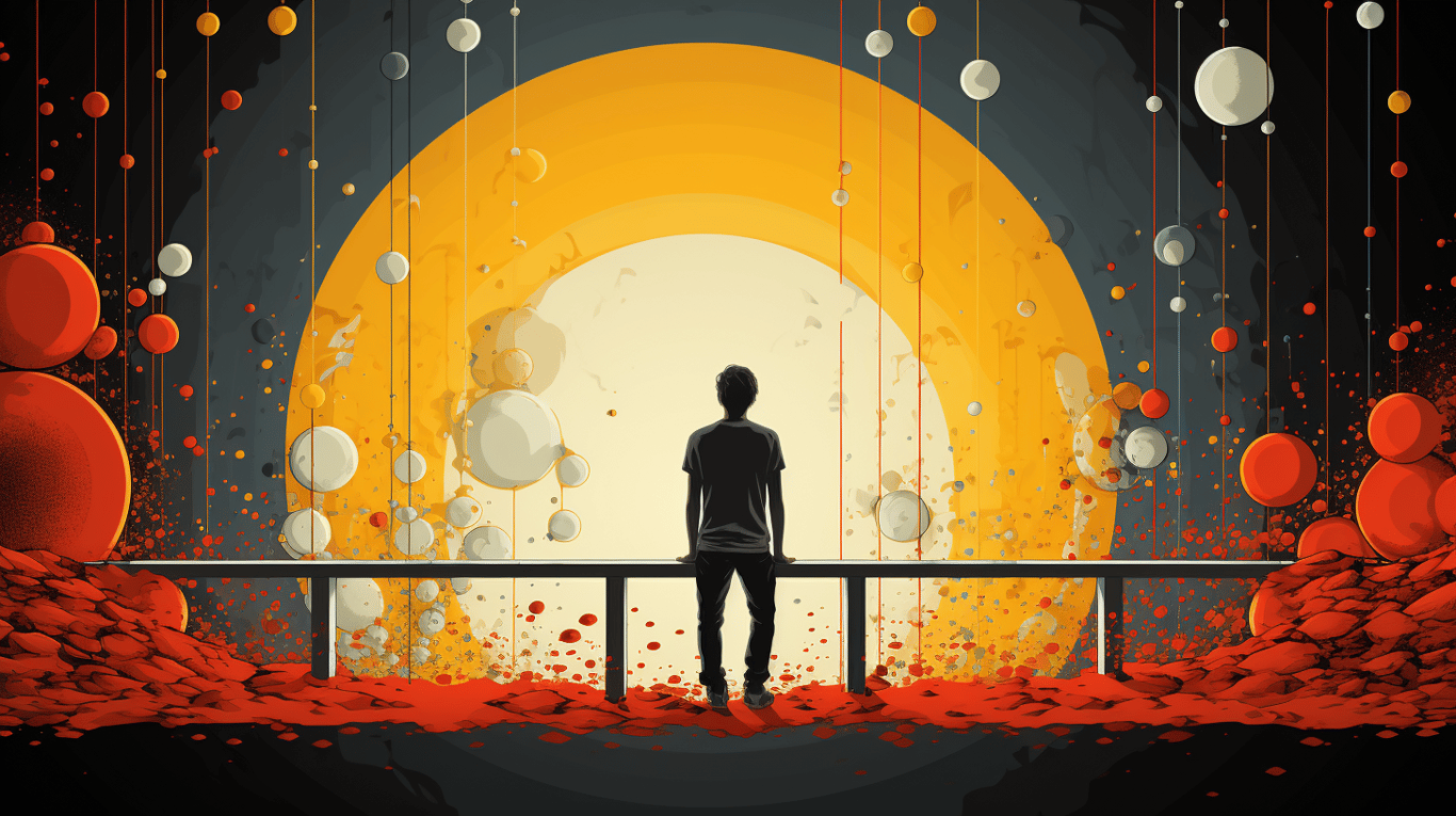 abstract image of a patient experiencing side effect