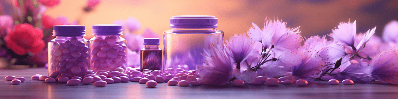 image of different drug pills on a surface