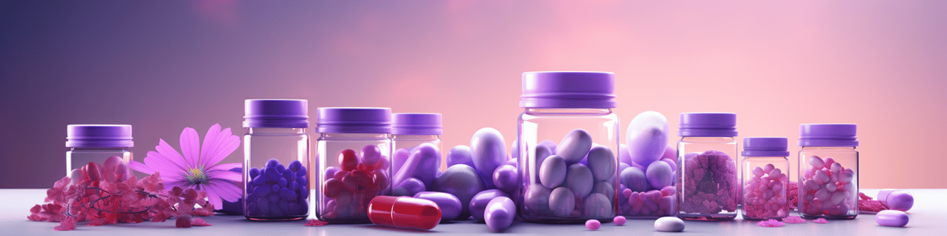 image of different drug pills on a surface