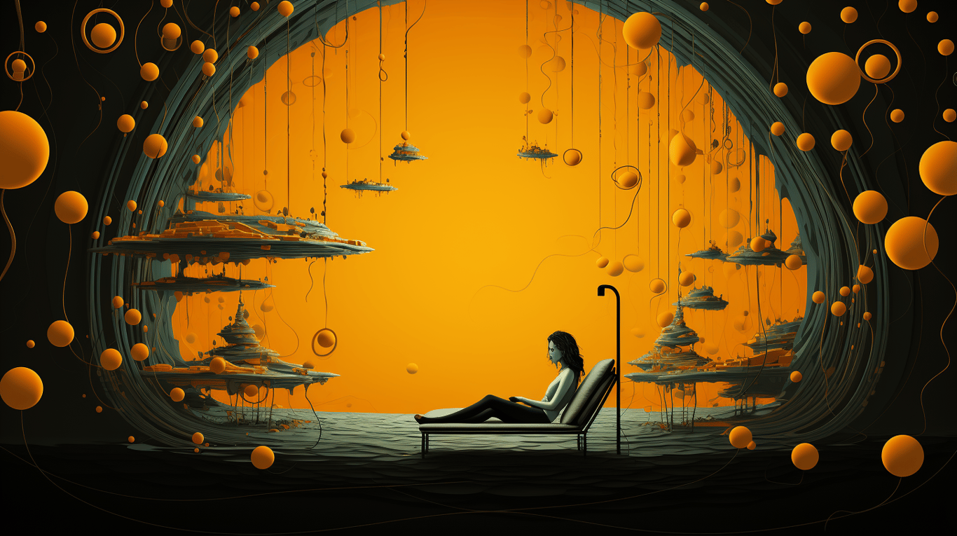 abstract image of a patient experiencing side effect