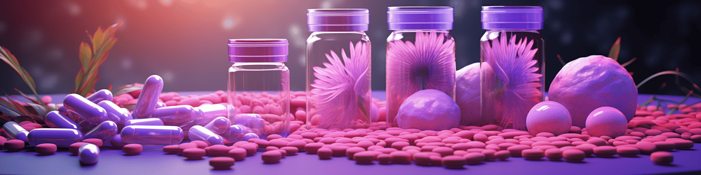image of different drug pills on a surface