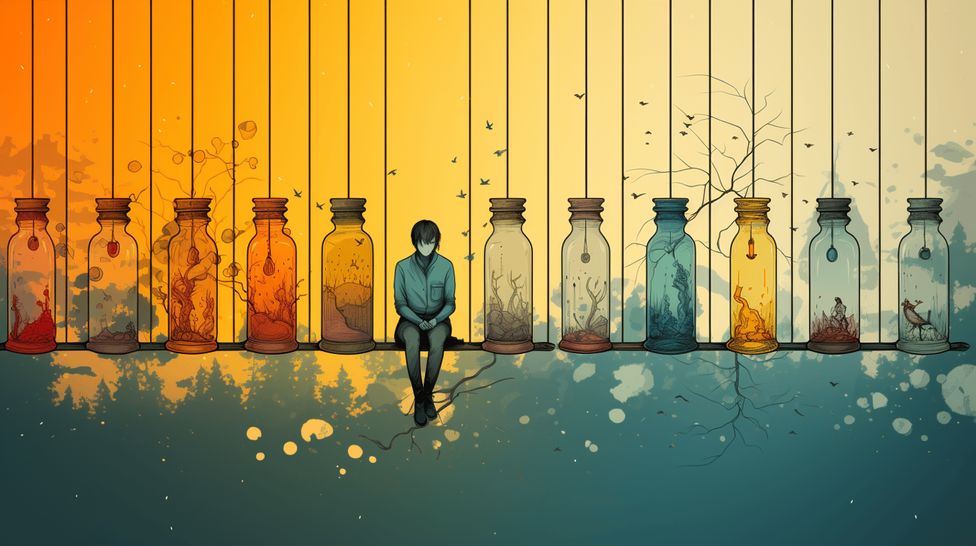 abstract image of a patient experiencing side effect