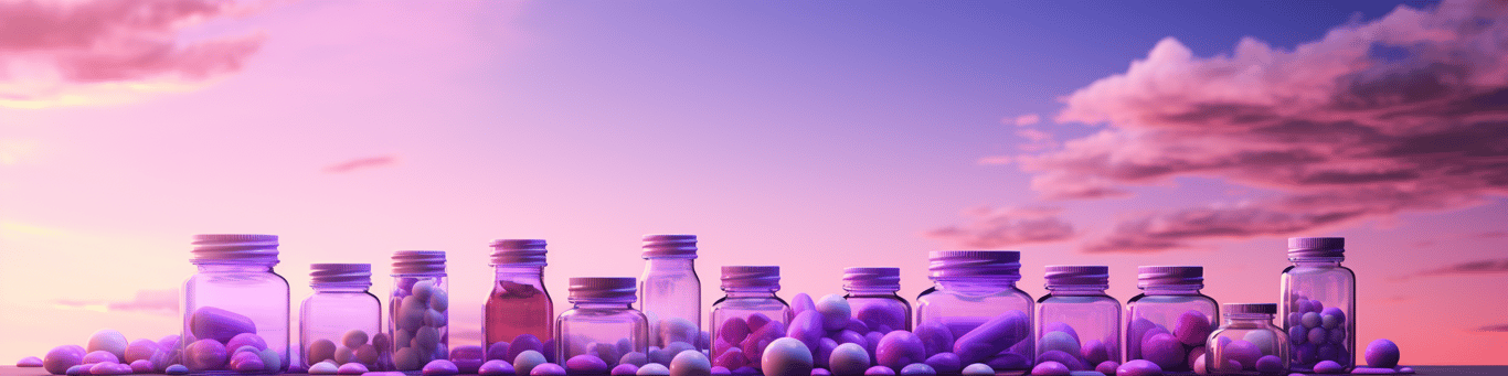 image of different drug pills on a surface