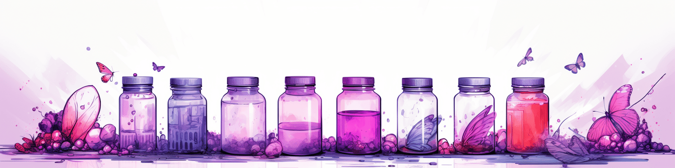 image of different drug pills on a surface