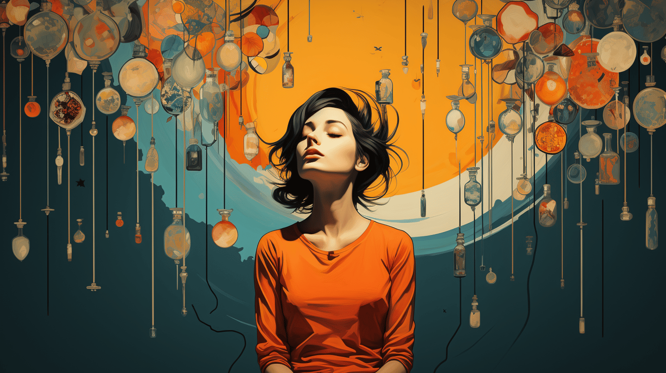 abstract image of a patient experiencing side effect