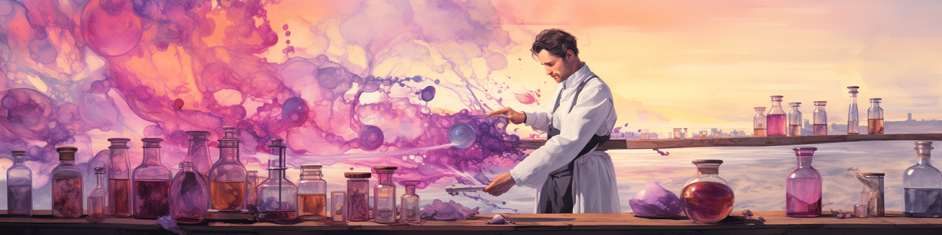 image of a doctor in a lab doing drug, clinical research