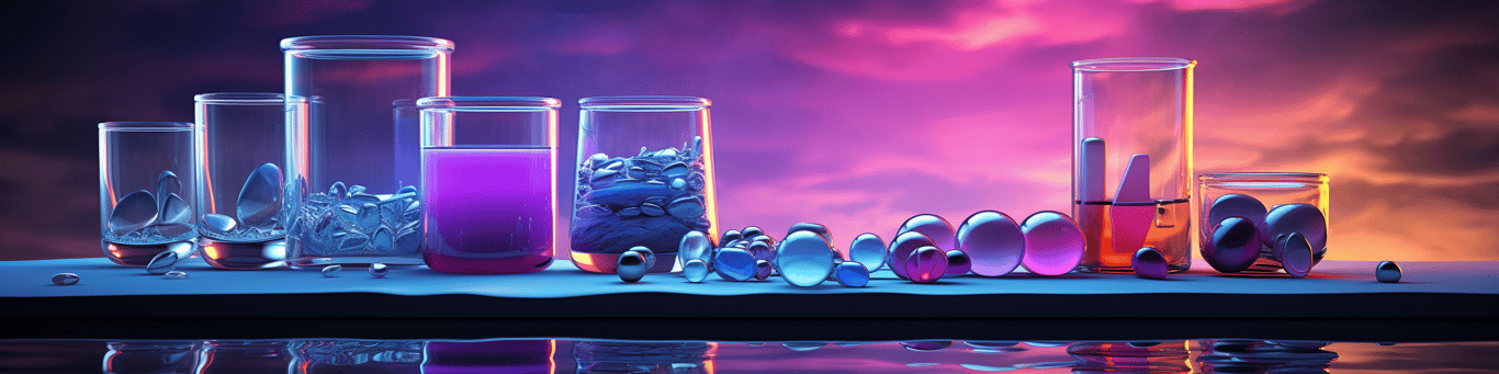 image of drug pills surrounding a glass of water symbolizing drug consumption