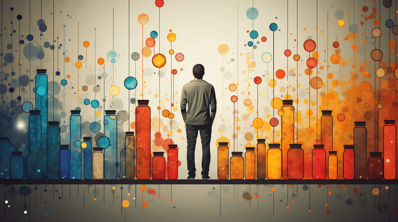 abstract image of a patient experiencing side effect