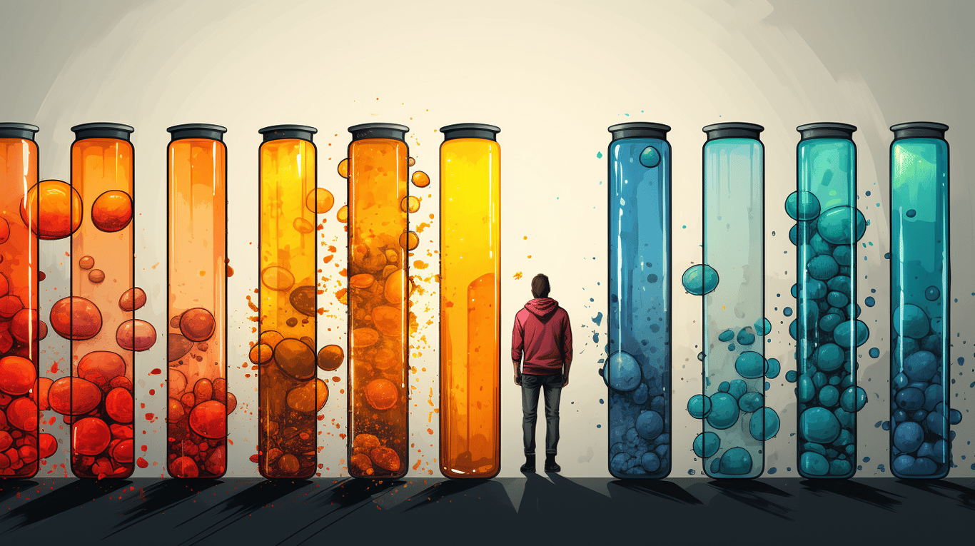 abstract image of a patient experiencing side effect