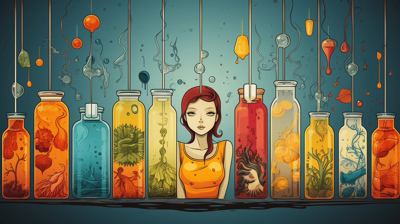 abstract image of a patient experiencing side effect