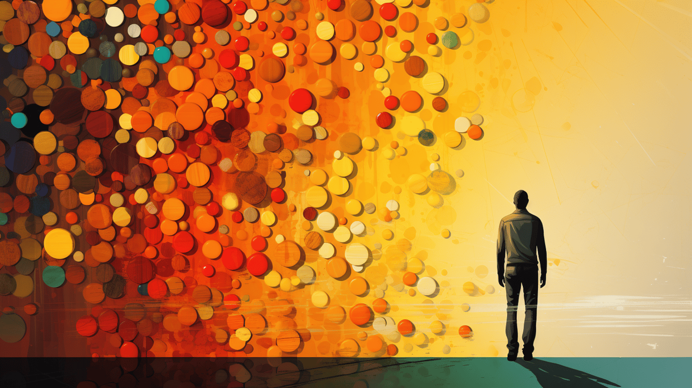 abstract image of a patient experiencing side effect