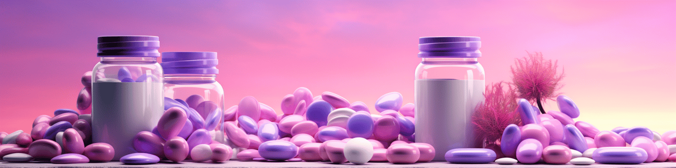 image of different drug pills on a surface