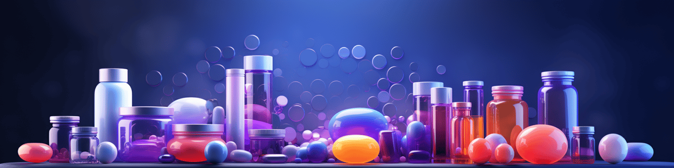 image of different drug pills on a surface