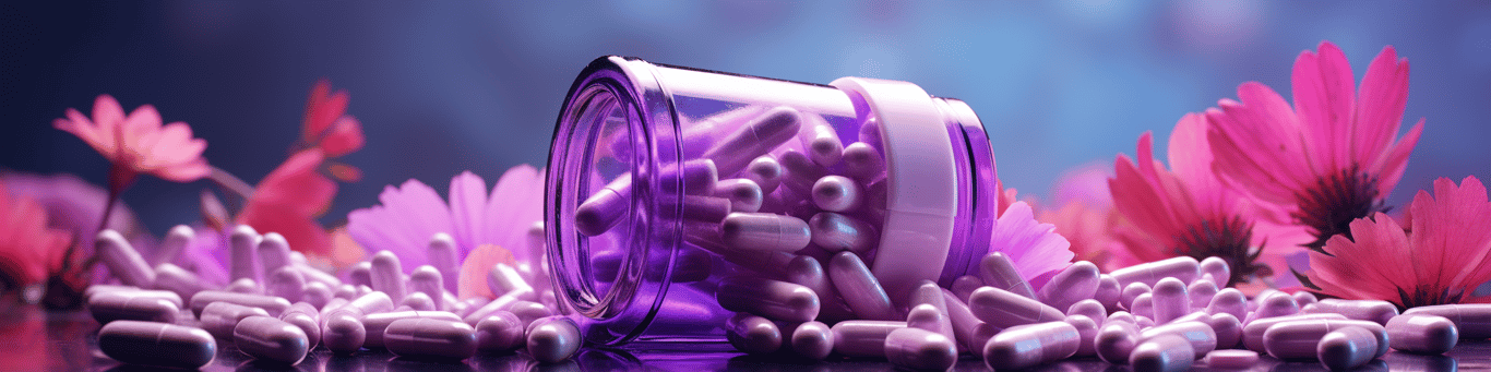 image of different drug pills on a surface