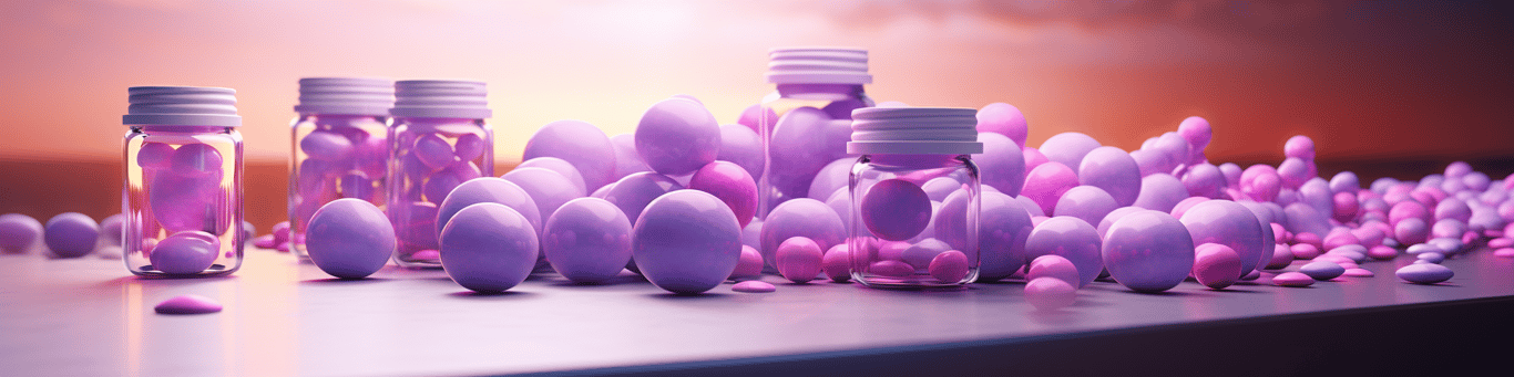 image of different drug pills on a surface