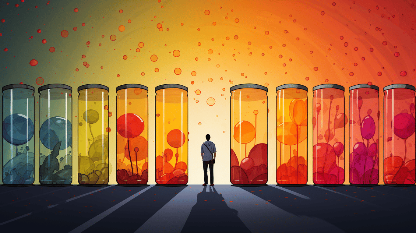 abstract image of a patient experiencing side effect