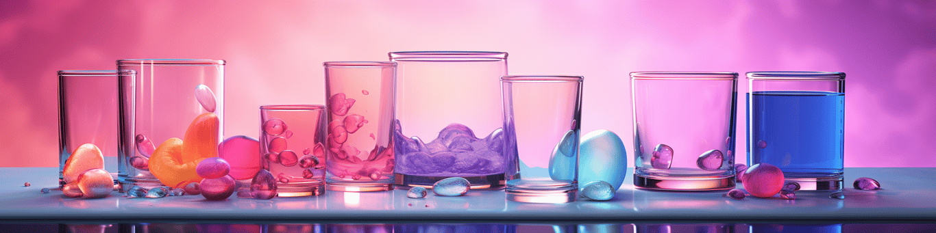 image of drug pills surrounding a glass of water symbolizing drug consumption