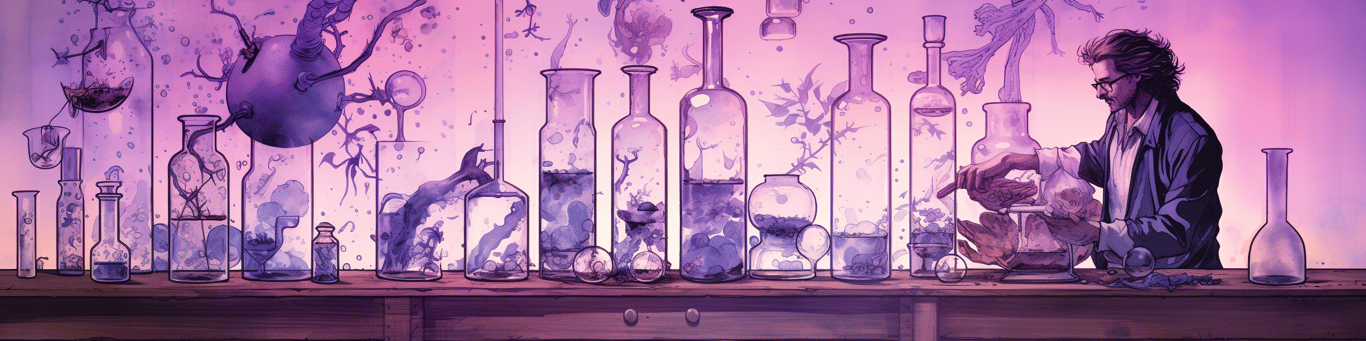 image of a doctor in a lab doing drug, clinical research