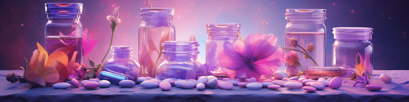 image of different drug pills on a surface