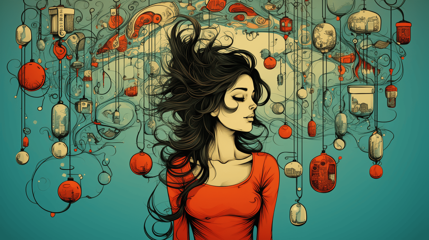 abstract image of a patient experiencing side effect