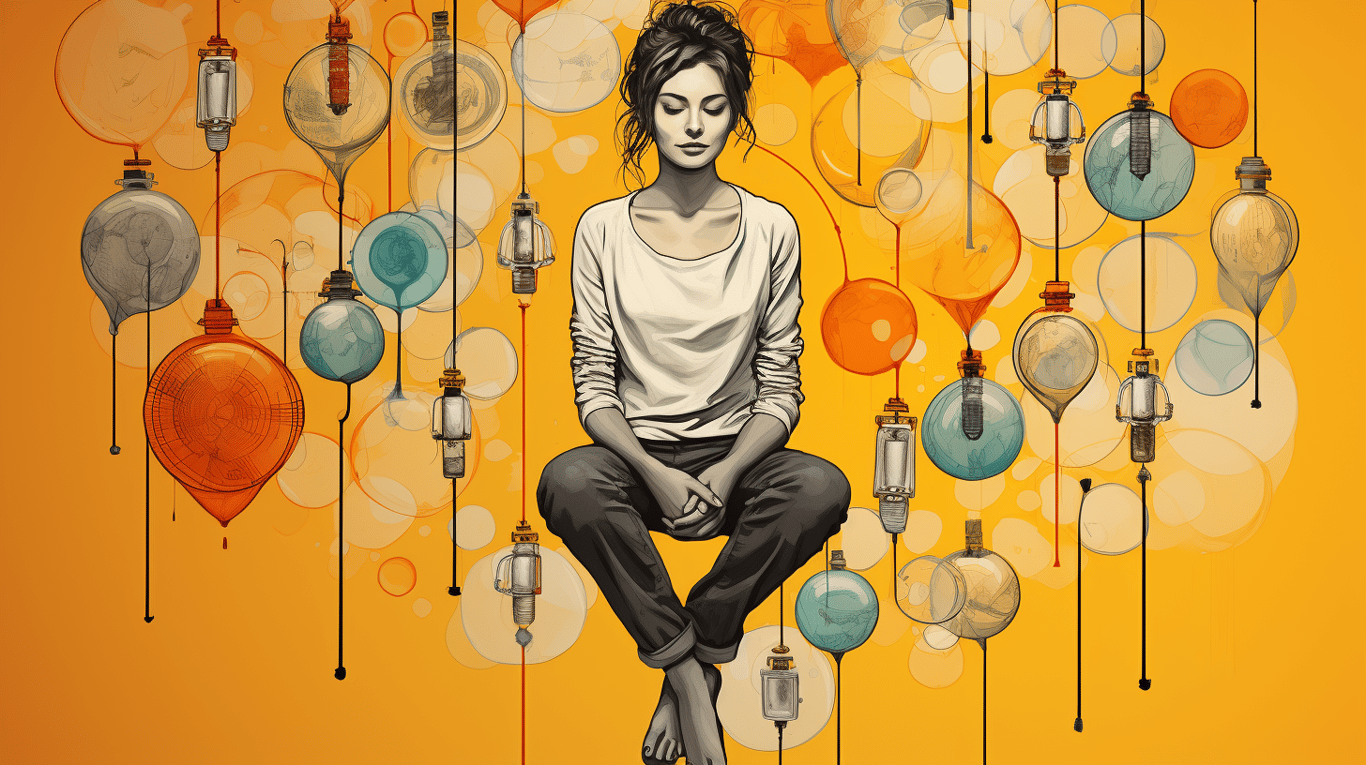 abstract image of a patient experiencing side effect