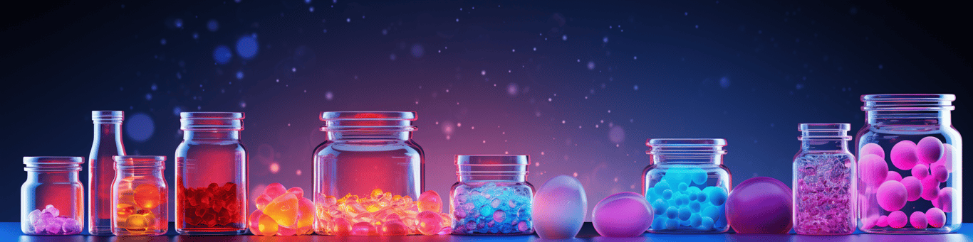 image of different drug pills on a surface