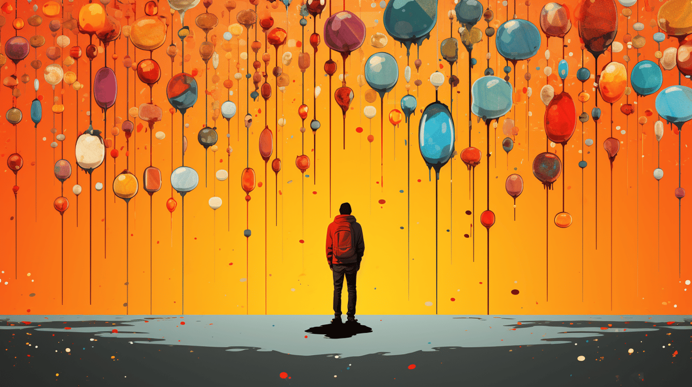 abstract image of a patient experiencing side effect