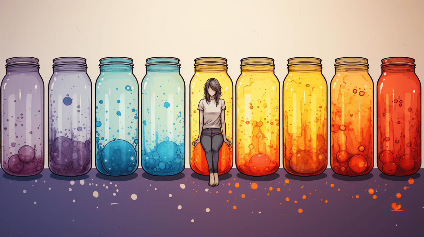 abstract image of a patient experiencing side effect