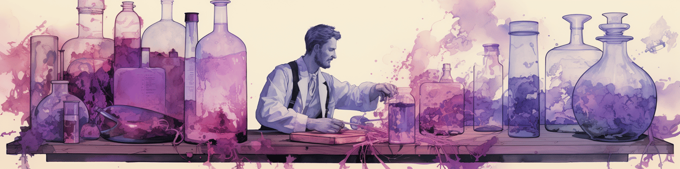 image of a doctor in a lab doing drug, clinical research