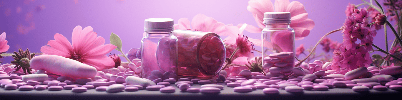 image of different drug pills on a surface