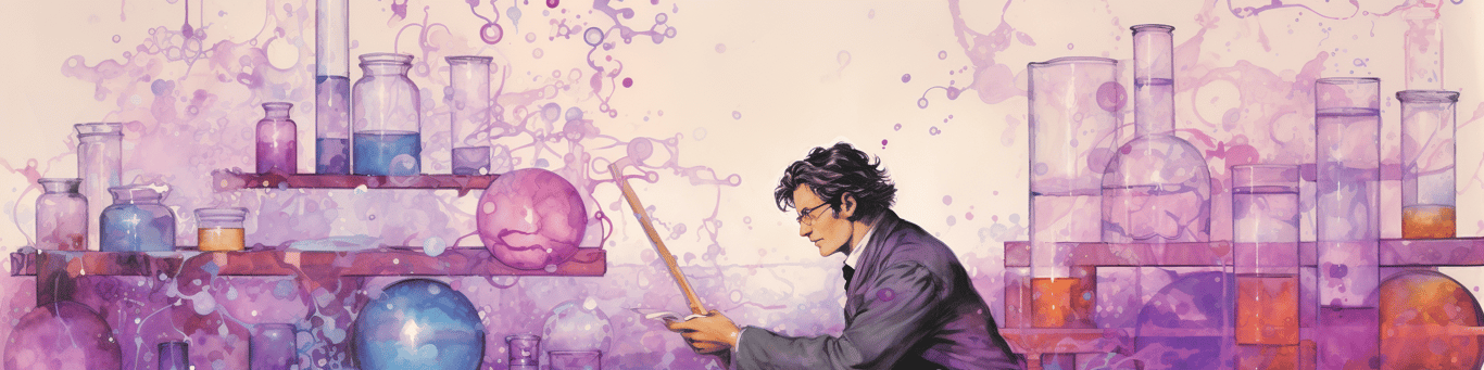 image of a doctor in a lab doing drug, clinical research