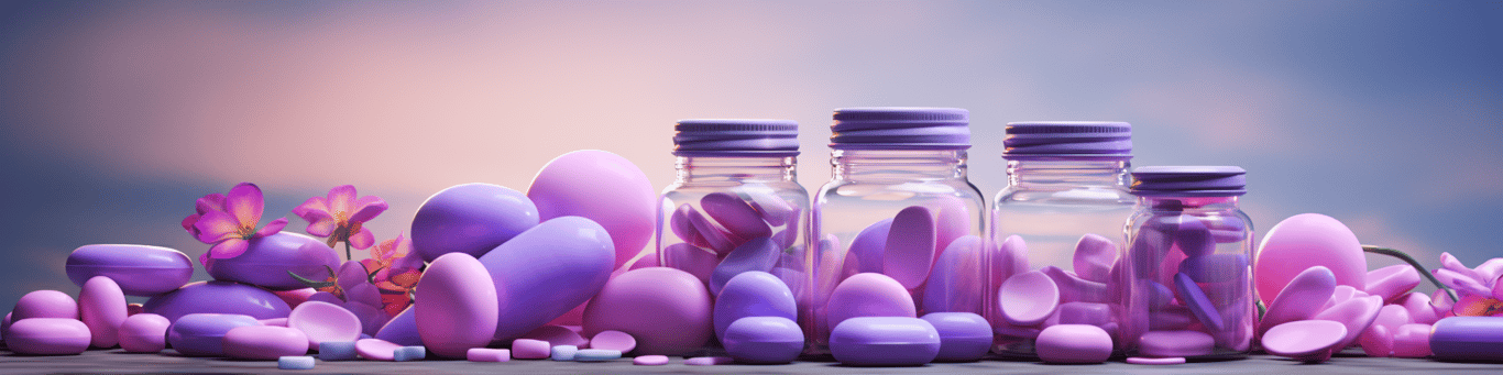 image of different drug pills on a surface