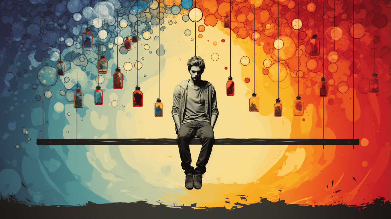 abstract image of a patient experiencing side effect