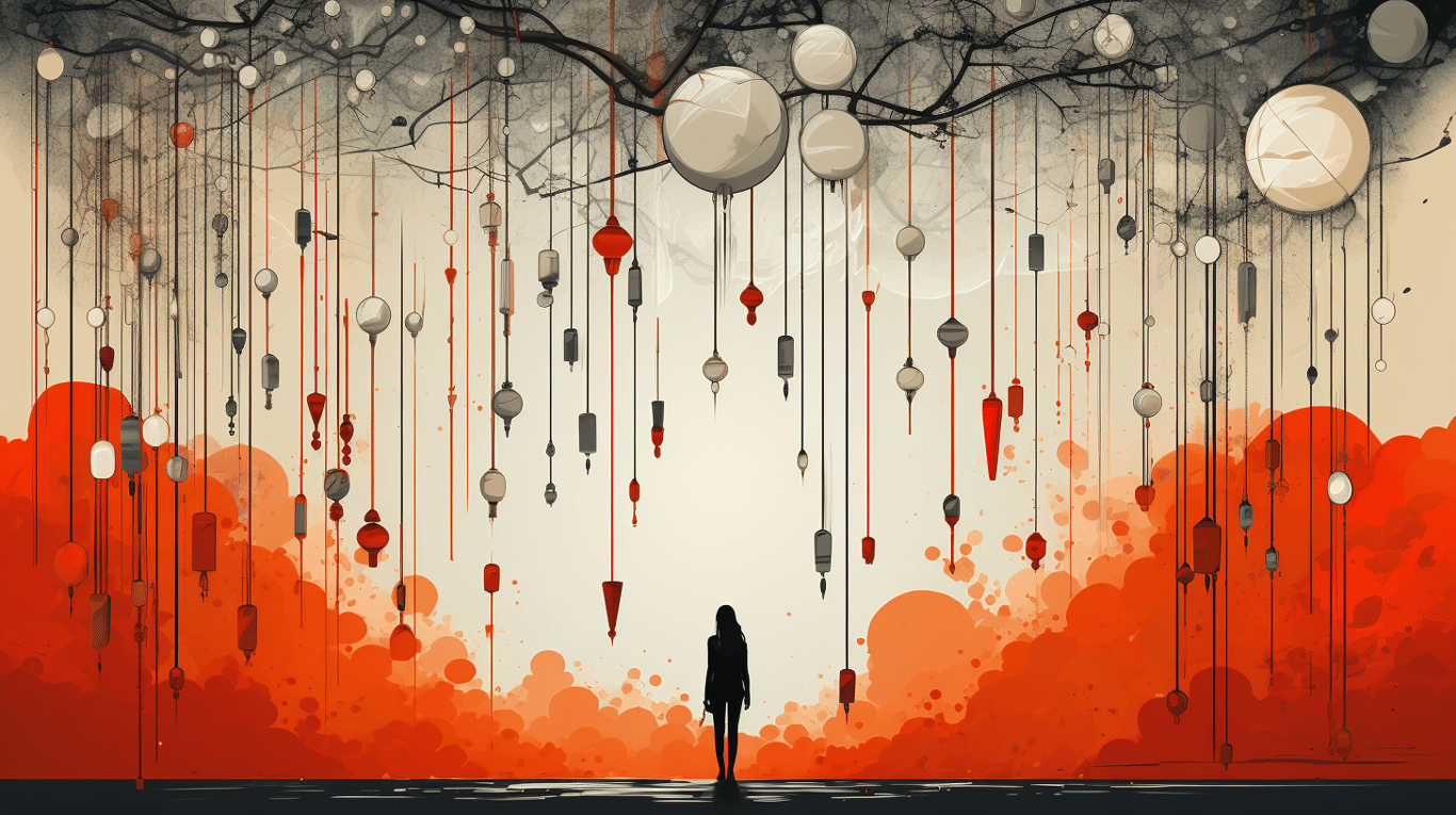 abstract image of a patient experiencing side effect