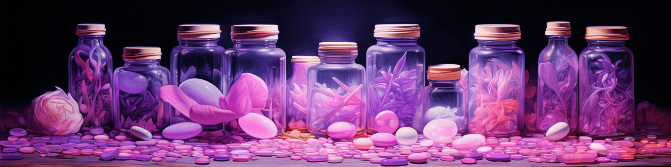 image of different drug pills on a surface