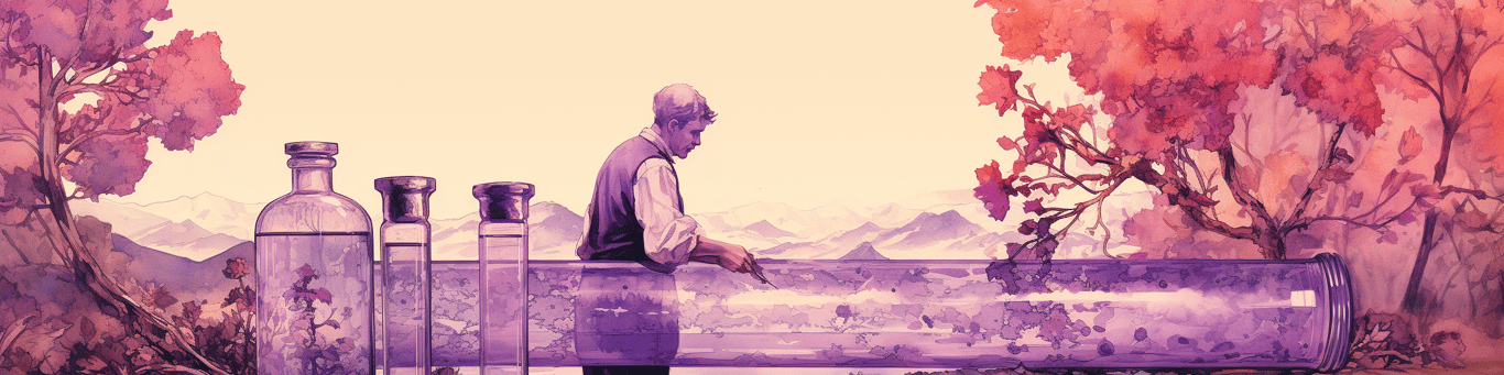 image of a doctor in a lab doing drug, clinical research