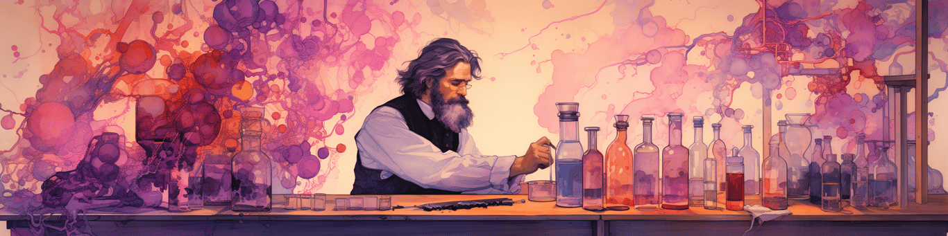 image of a doctor in a lab doing drug, clinical research