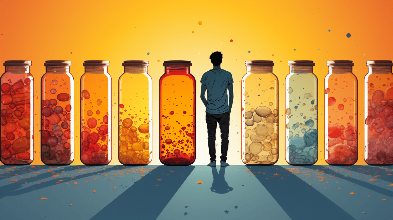 abstract image of a patient experiencing side effect