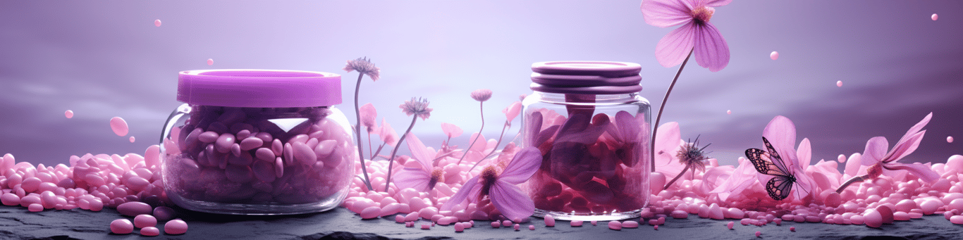 image of different drug pills on a surface