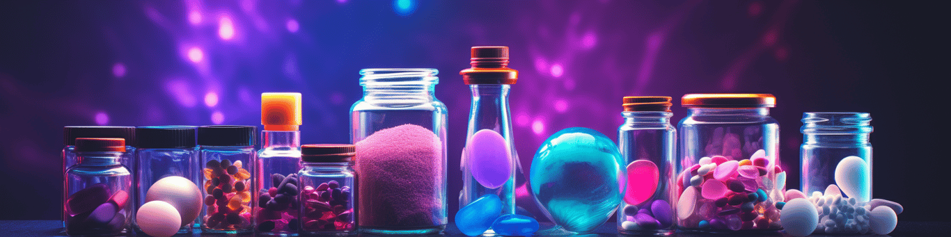 image of different drug pills on a surface