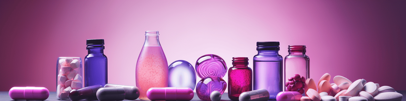 image of different drug pills on a surface