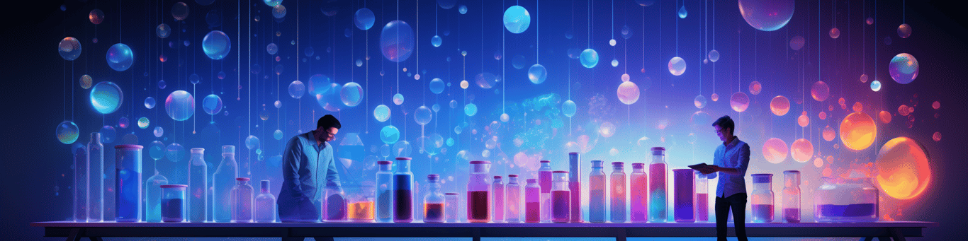 image of a doctor in a lab doing drug, clinical research